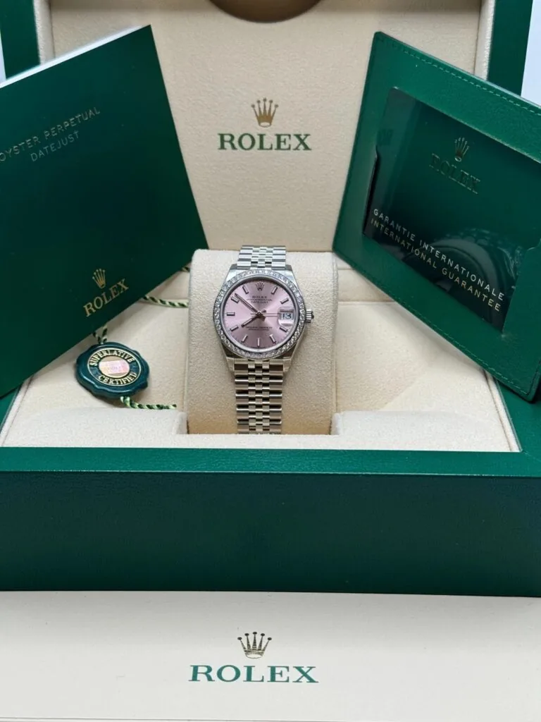 RLX Datejust m278384RBR-0017/0018 Pink 31mm Dial Oyster Watch