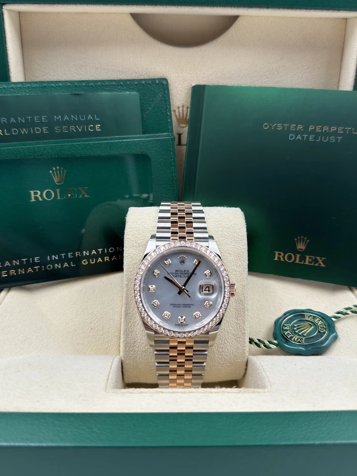 RLX Datejust 36mm 126281 Mother-of-Pearl Dial Jubilee Bracelet