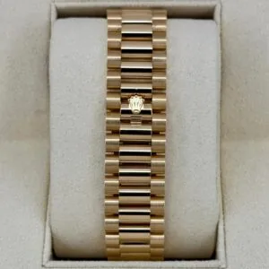 RLX Day-Date "President" 40mm Yellow Gold Green Roman "Money" Dial - 228238