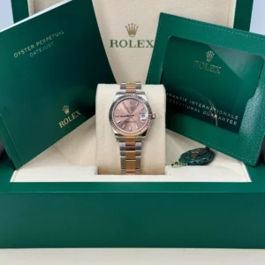 RLX Datejust m278271-0009/0010 Rose 31mm Dial Oyster Bracelet Watch