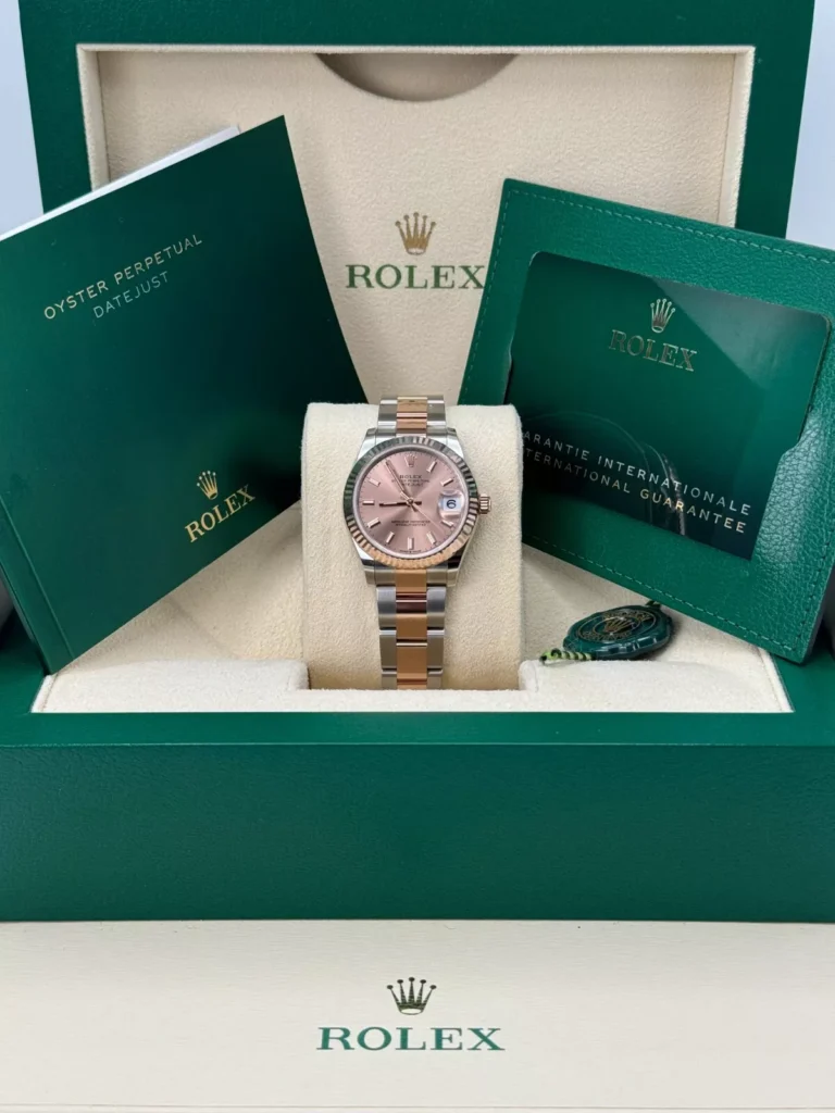 RLX Datejust m278271-0009/0010 Rose 31mm Dial Oyster Bracelet Watch