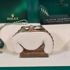 RLX Day-Date "President" 40mm Yellow Gold Silver Index Dial - 228238