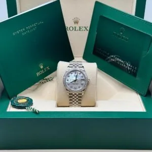 RLX Datejust m278384RBR-0007/0008 Mother-of-Pearl 31mm Dial Oyster Watch