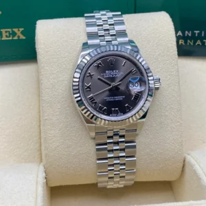 RLX Lady-Datejust 31mm 279174 Dark Grey Roman Dial Oyster Bracelet
