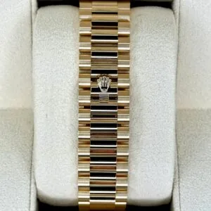 RLX Yellow Gold President Day Date 40mm Onyx Diamond Dial - 228238