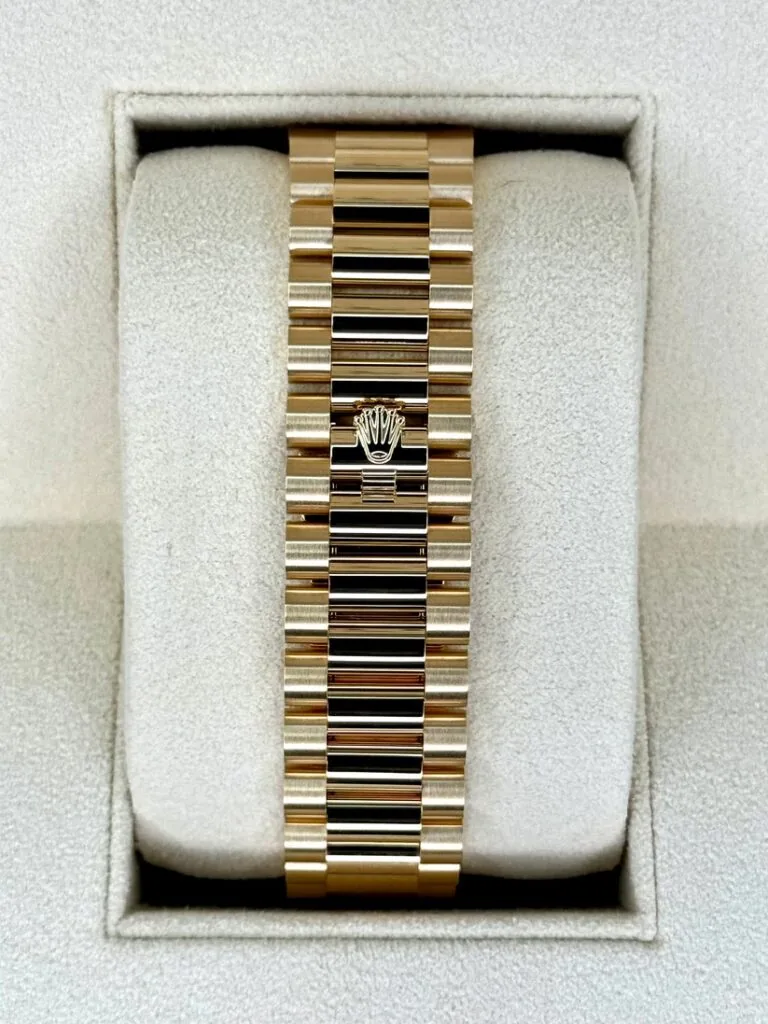 RLX Yellow Gold President Day Date 40mm Onyx Diamond Dial - 228238