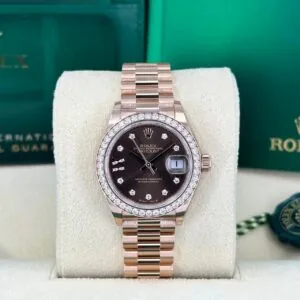 RLX Lady-Datejust 31mm 279135RBR Chocolate Diamond Dial Jubilee Bracelet