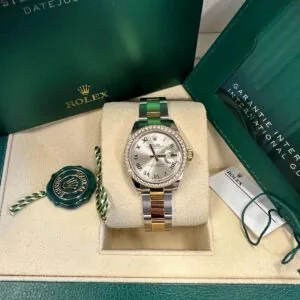 RLX Lady-Datejust 31mm 279383RBR Silver Roman Dial Yellow Rolesor Oyster Bracelet
