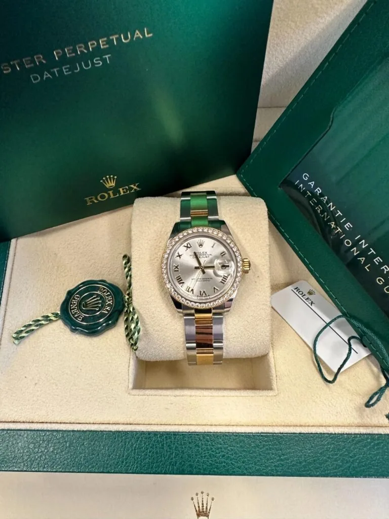 RLX Lady-Datejust 31mm 279383RBR Silver Roman Dial Yellow Rolesor Oyster Bracelet