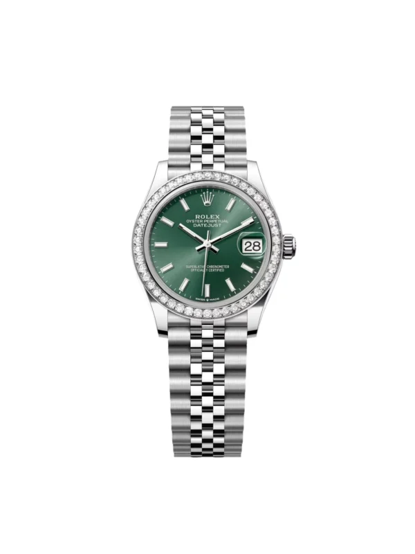 RLX Datejust m278384RBR-0021/0022 Mint Green 31mm Dial Oyster Watch