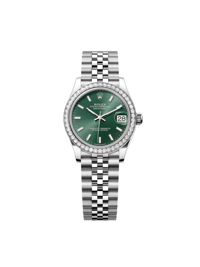RLX Datejust m278384RBR-0021/0022 Mint Green 31mm Dial Oyster Watch