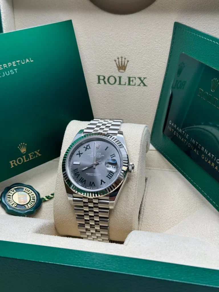RLX Datejust 41mm 126334 Slate Roman Jubilee Stainless Steel Mens Watch