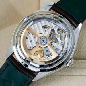Rolex 1908 Platinum Ice Blue Dial Brown Alligator Strap - 52506-0002