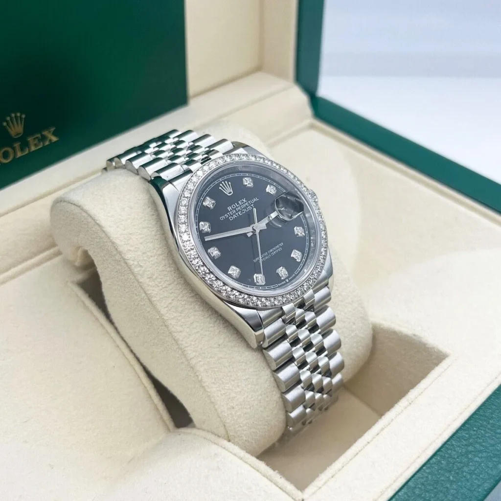 RLX Datejust 36mm 126284 Black Dial Jubilee bracelet