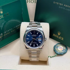 RLX Datejust 36mm 126200 Stainless Steel Blue Dial Oyster Watch