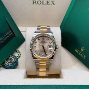 RLX Datejust 36mm 126233 Champagne Fluted Motif Diamond Dial Jubilee Bracelet