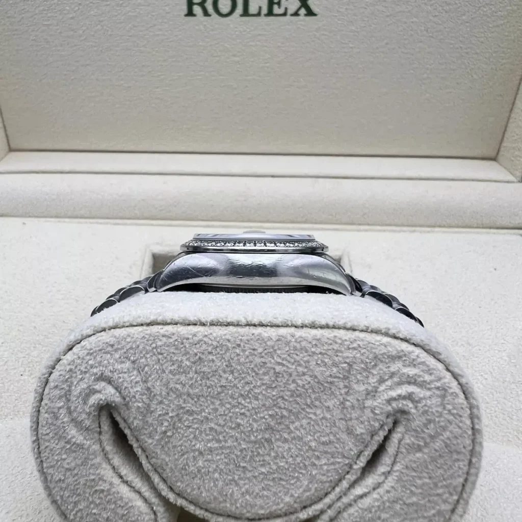 RLX Lady-Datejust 31mm 279384RBR Silver Diamond Dial & Diamond Bezel, Stainless Steel Jubilee Bracelet Women's Watch