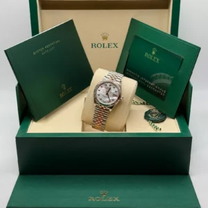 RLX Datejust m278271-0025/0026 White Mother-of-Pearl 31mm Dial Oyster Bracelet Watch