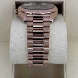 RLX Day-Date "President" 36mm Everose Gold Olive Green Roman Dial 128235