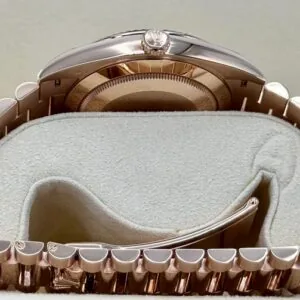 RLX Day-Date "President" 40mm Everose Gold White Roman Dial - 228235