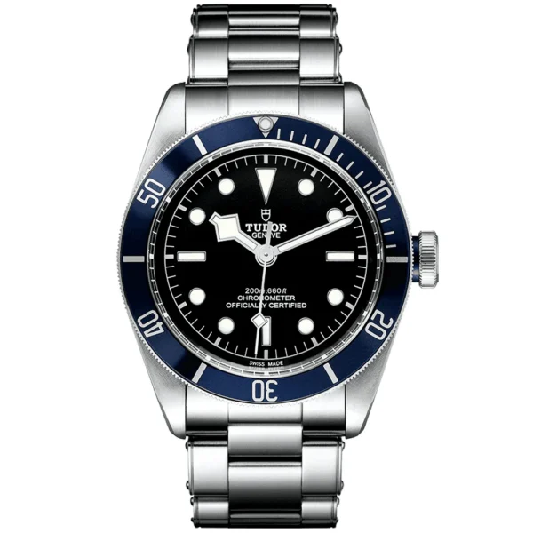 TUDOR Black Bay 41mm Black Dial & Blue Bezel Men's Automatic Bracelet Watch M79230B-0008