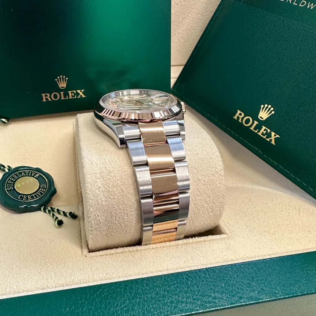 RLX Datejust 36mm 126231 Silver Palm Motif Dial Oyster Bracelet