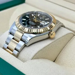 RLX Sky-Dweller 42mm 336933-0003/0004 Two-Tone Yellow Gold Black Dial Jubilee