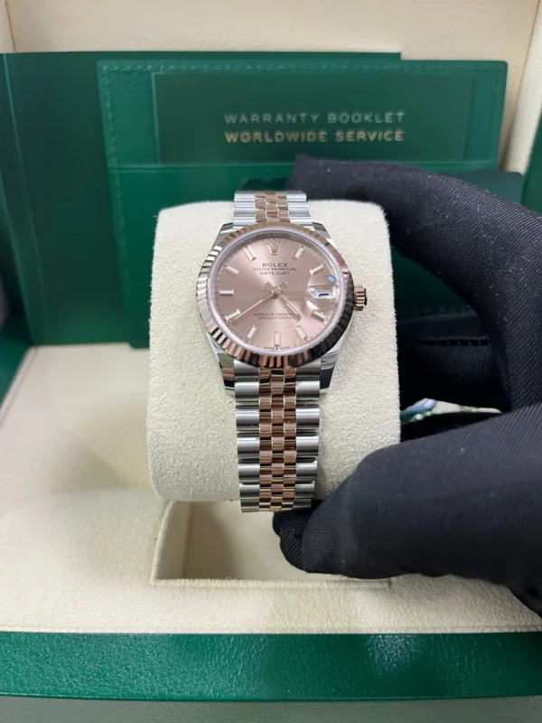RLX Lady-Datejust 31mm 279171 Sundust Index Oyster Stainless Steel and Rose Gold