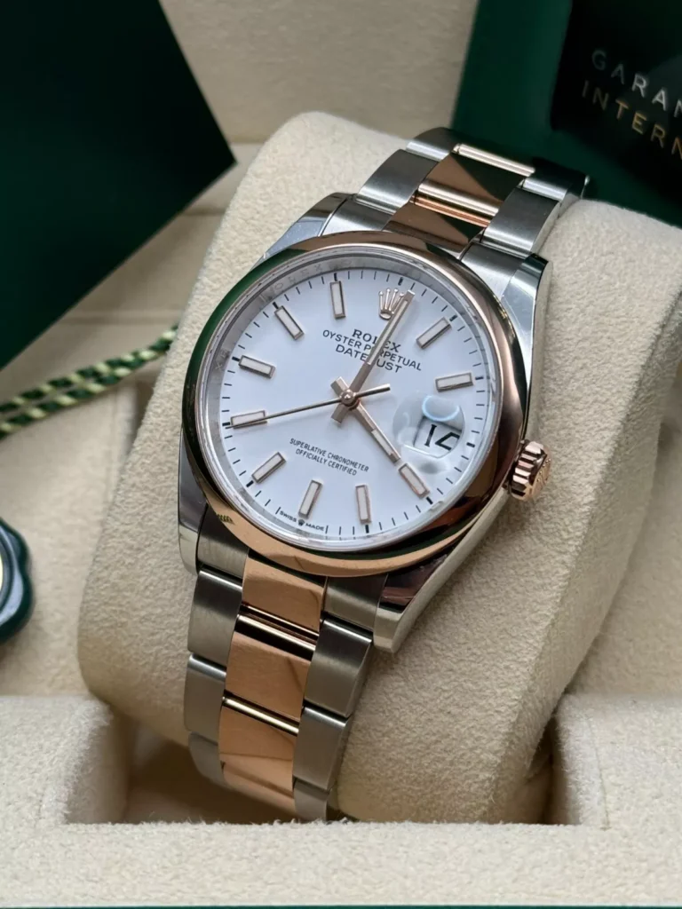 RLX Datejust 36mm 126201 White Dial Jubilee Bracelet Watch