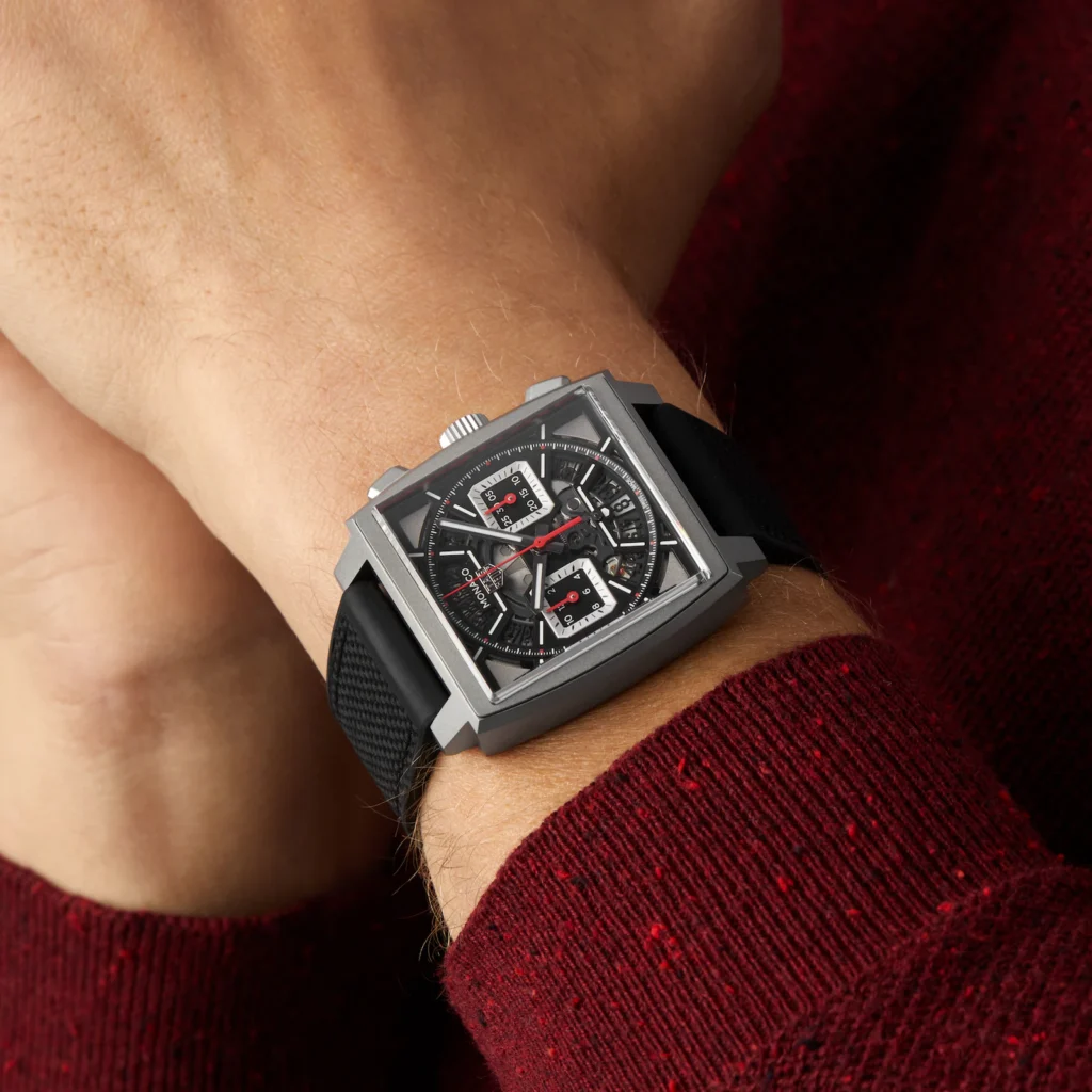 TAG Heuer Monaco Chronograph 39mm Mens Watch Titanium Black CBL2183.FT6236