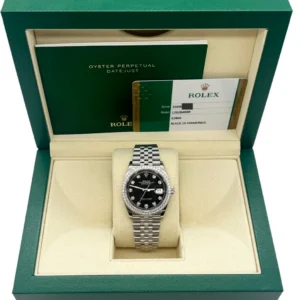 RLX Datejust 36mm 126284 Black Dial Jubilee bracelet