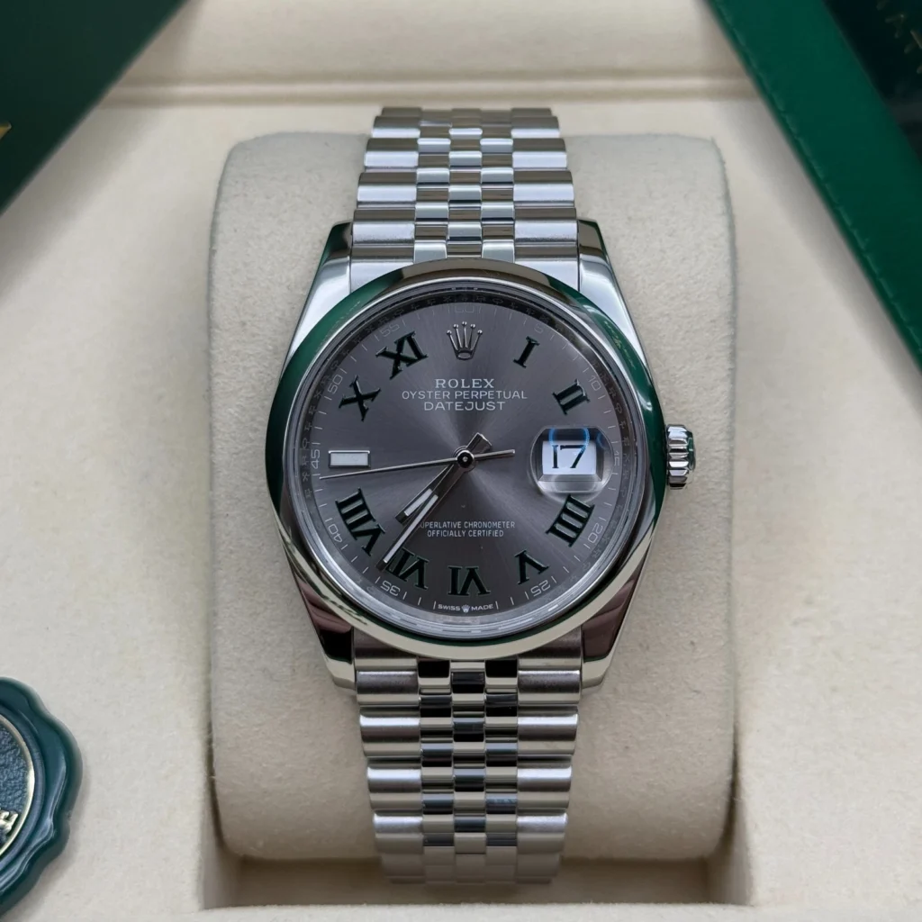 RLX Datejust 36mm 126200 Oyster Perpetual Wimbledon Dial Jubilee Stainless Steel