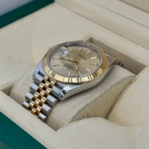 RLX Datejust 41mm Swiss Replica Watch | Two Tone Jubilee Bracele Champagne Fluted Dial Ref 126333