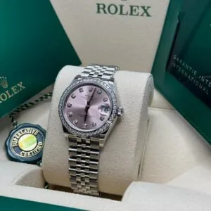 RLX Lady-Datejust 31mm 279384RBR Pink Dial Oyster Bracelet