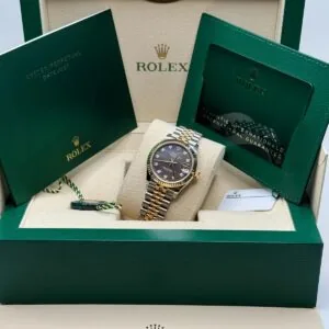 RLX Datejust m278273-0021/0022 31mm Dark Grey Dial Stainless Steel and Yellow Gold Oyster Watch