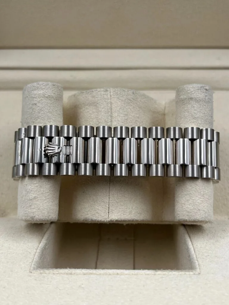 RLX Day-Date 40mm 228349RBR-0039 White Dial President Bracelet
