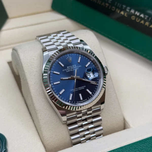 RLX Datejust 36mm 126234 Blue Index Dial 36mm Oyster Stainless Steel