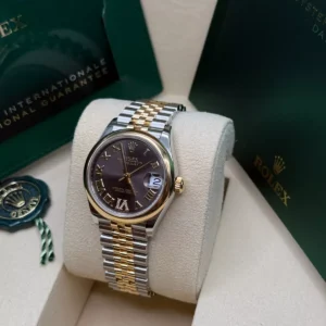 RLX Datejust m278243-0013/0014 31mm Dark Grey Dial Yellow Rolesor Oyster Watch