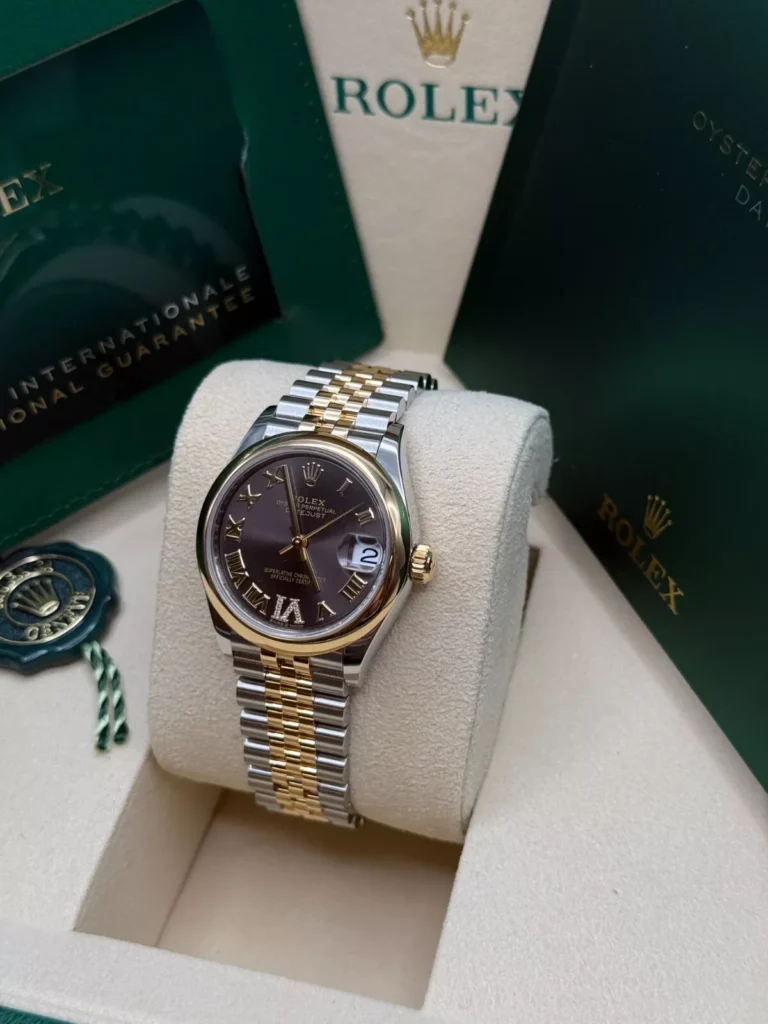RLX Datejust m278243-0013/0014 31mm Dark Grey Dial Yellow Rolesor Oyster Watch