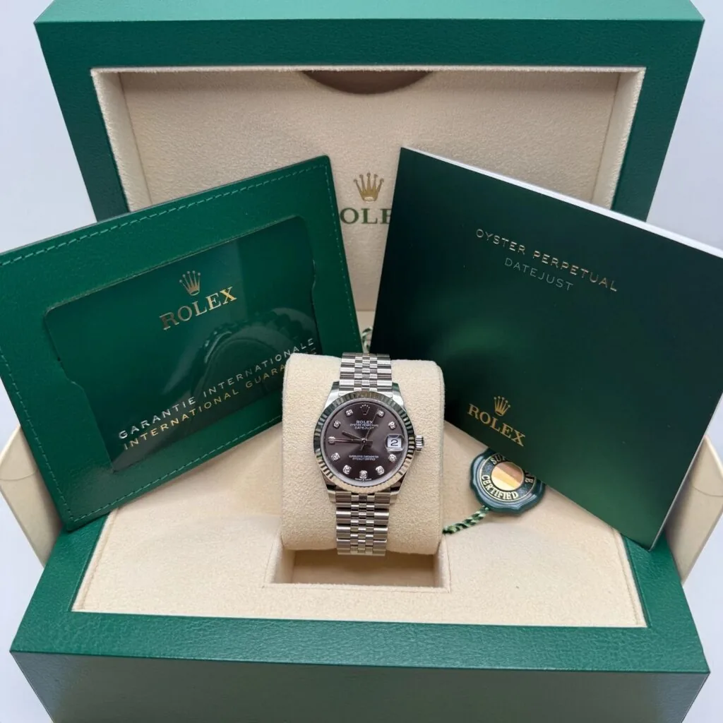 RLX Datejust m278274-0007/0008 Dark Grey 31mm Dial Oyster Watch