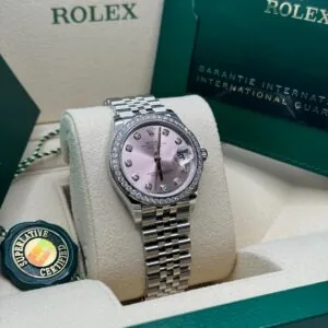 RLX Lady-Datejust 31mm 279384RBR Pink Dial Oyster Bracelet