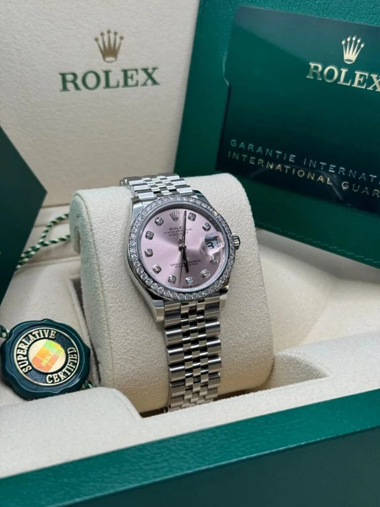 RLX Lady-Datejust 31mm 279384RBR Pink Dial Oyster Bracelet