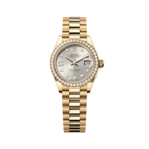 RLX Lady-Datejust 31mm 279138RBR Silver Dial President Bracelet Watch