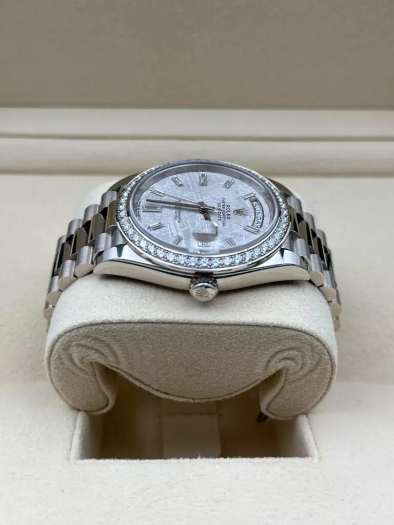 RLX Day-Date 40mm 228349RBR-0040 Meteorite Dial President Bracelet