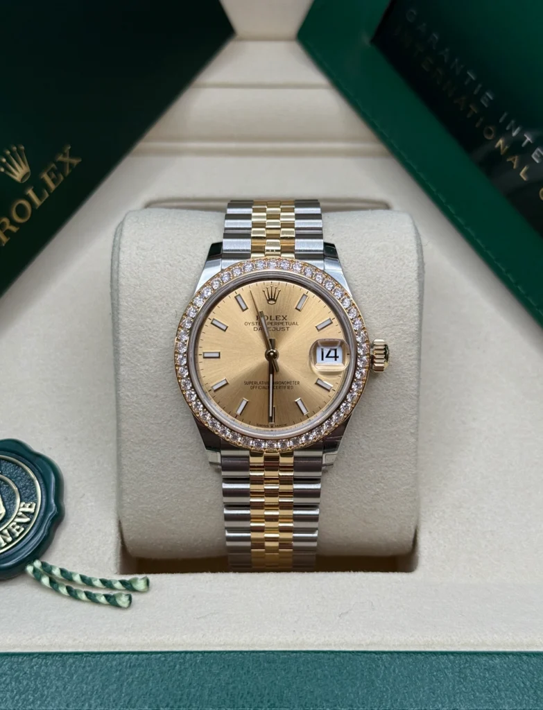 RLX Datejust m278383-0013/0014 31mm Champagne Dial Oyster Bracelet