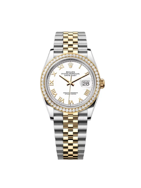 RLX Datejust 36mm 126283 White Dial Jubilee Bracelet Watch