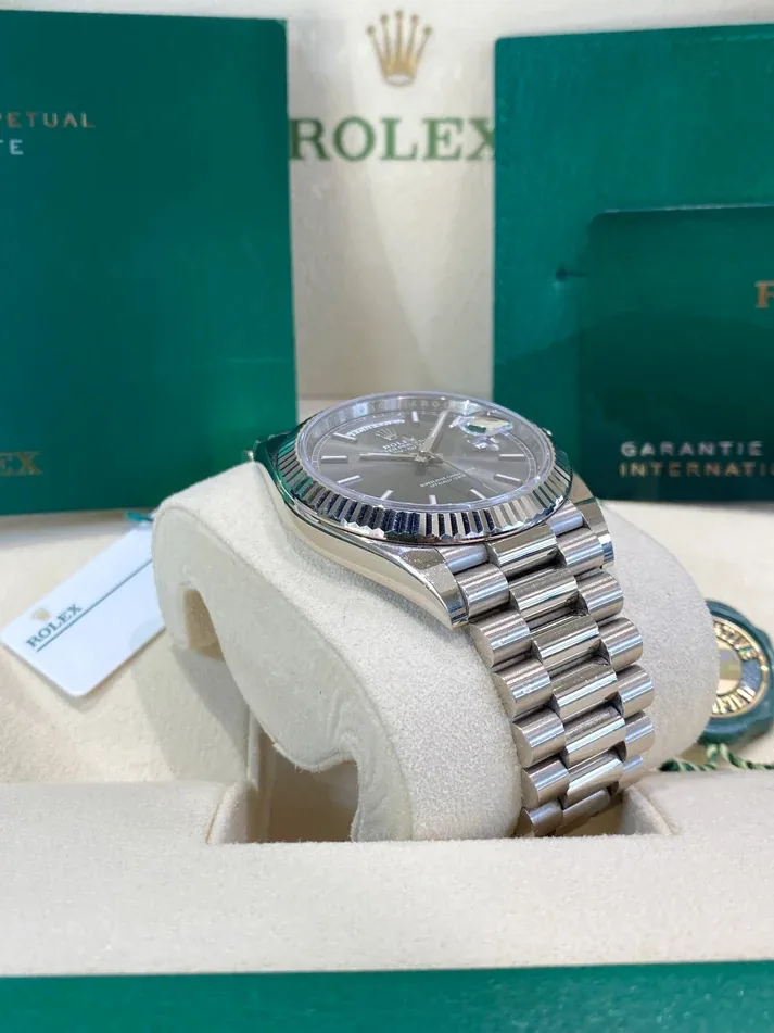 RLX Day-Date 40mm Slate Diamonds Dial 228236-0013