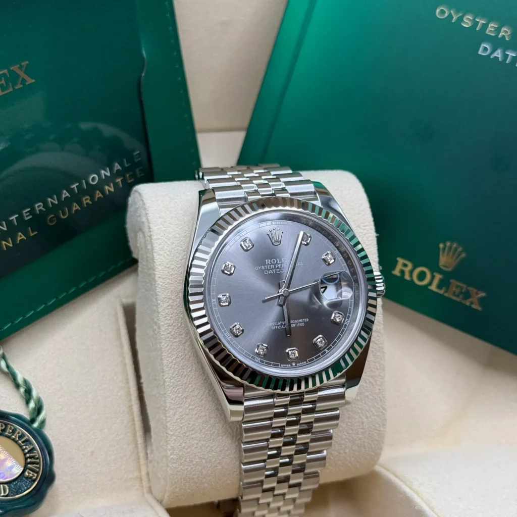 RLX Datejust 41mm 126334 Slate Diamond Jubilee Stainless Steel