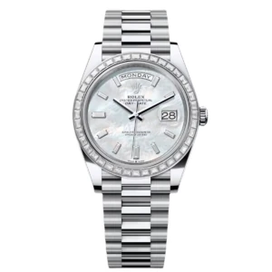 RLX Day-Date 40mm 228396TBR-0043 Mother Of Pearl Diamond Dial and Bezel
