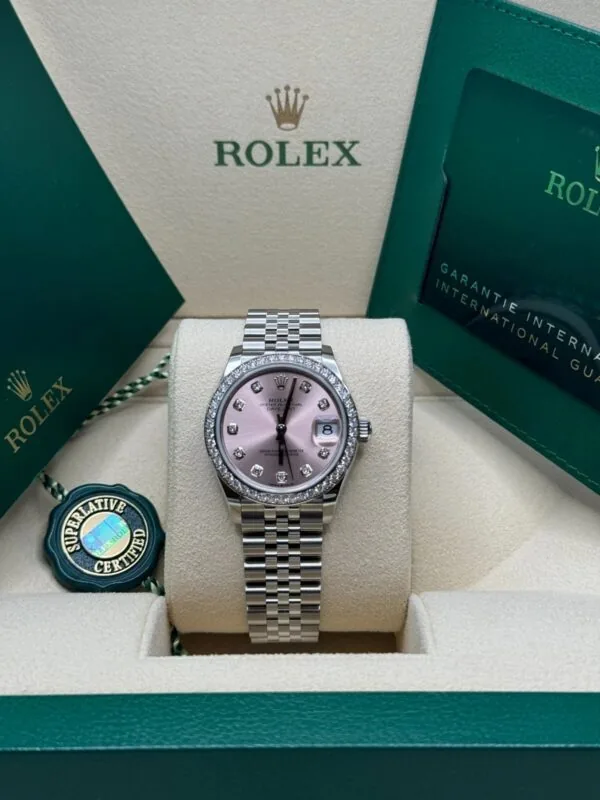 RLX Lady-Datejust 31mm 279384RBR Pink Dial Oyster Bracelet